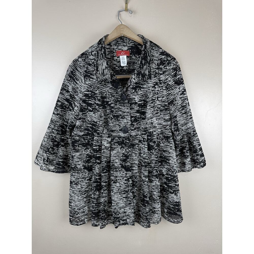 IC Collection Open Knit Cardigan Jacket Bell Sleeve Women’s Size S